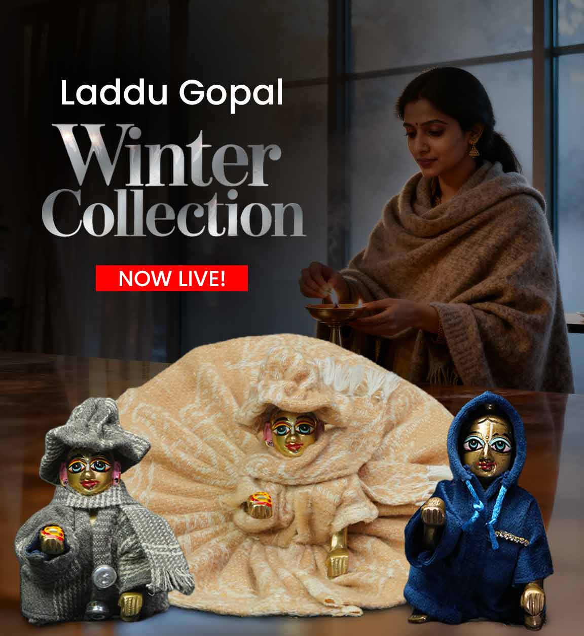 Winter Special Laddu Gopal Dress Collection | OM Poshak Winter Special Laddu Gopal Dress Collection | OM Poshak