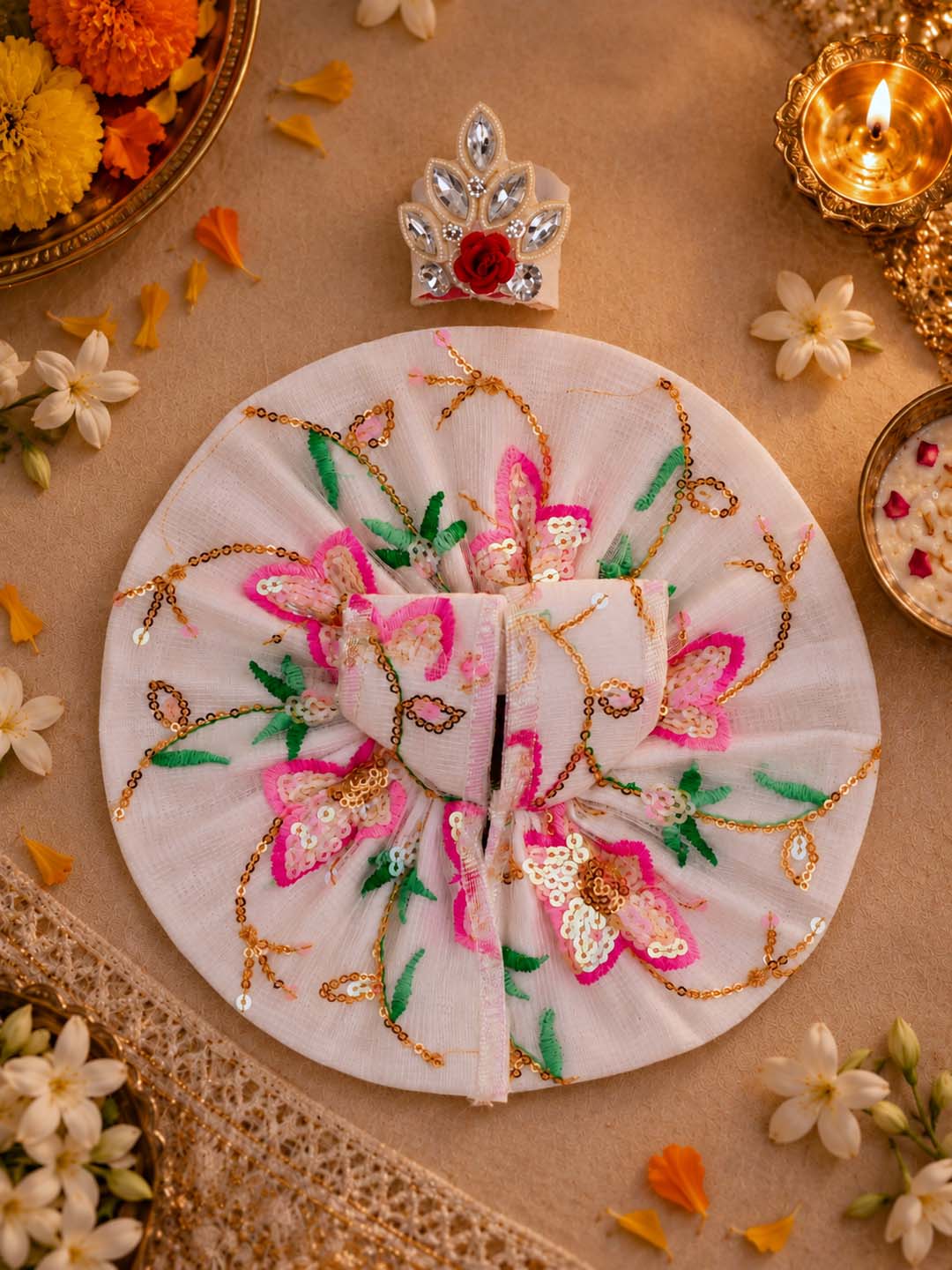 best Mathura wholesale manufacturer Laddu Gopal Dresses Online in India Winter Dress for Poshak Thakurji Kanha Ji Accessories Dhoti Kurta Set Pajama Aasan Janmashtami Special Summer Shringar Fancy Jacket Premium Festival Bistar Combo om poshak kanha thakurji bal lala lalla ladoo sharad purnima