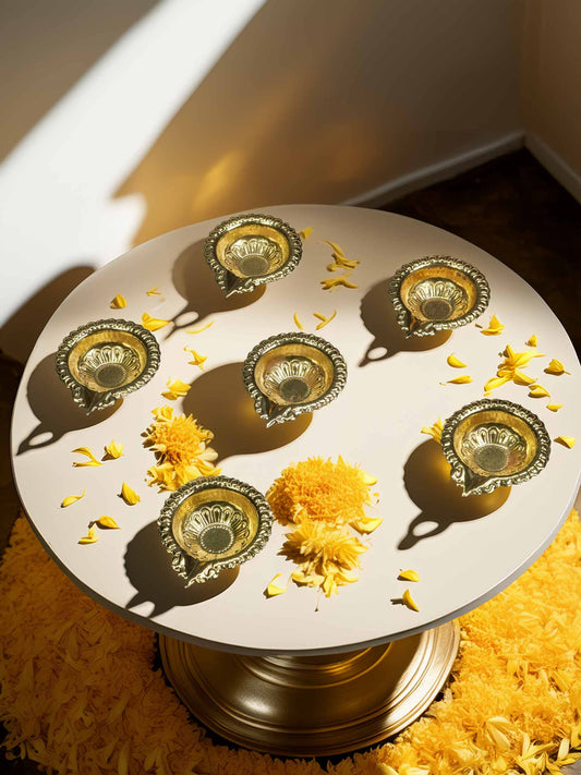 golden Brass Diya dresses laddu gopal dress thakurji kanha ji bal om poshak mathura online best diwali pooja