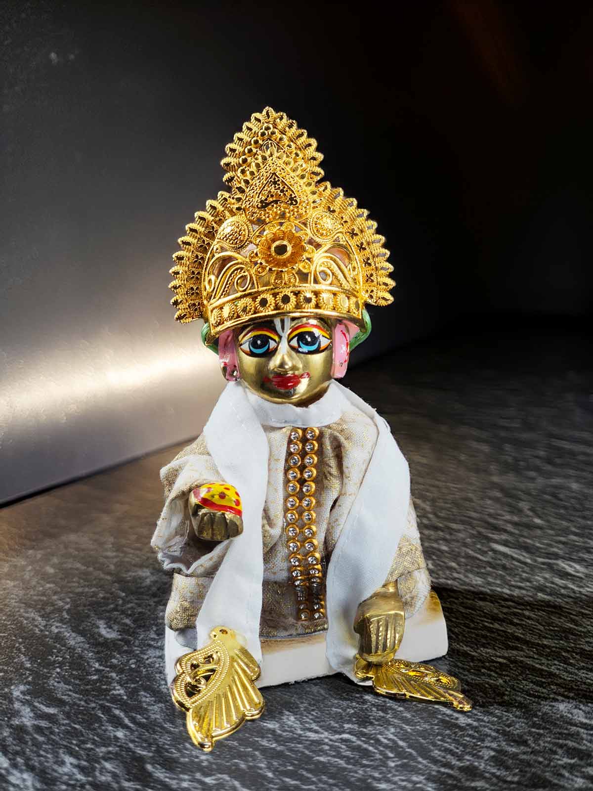 Rajtilak Metal Mukut For Thakurji