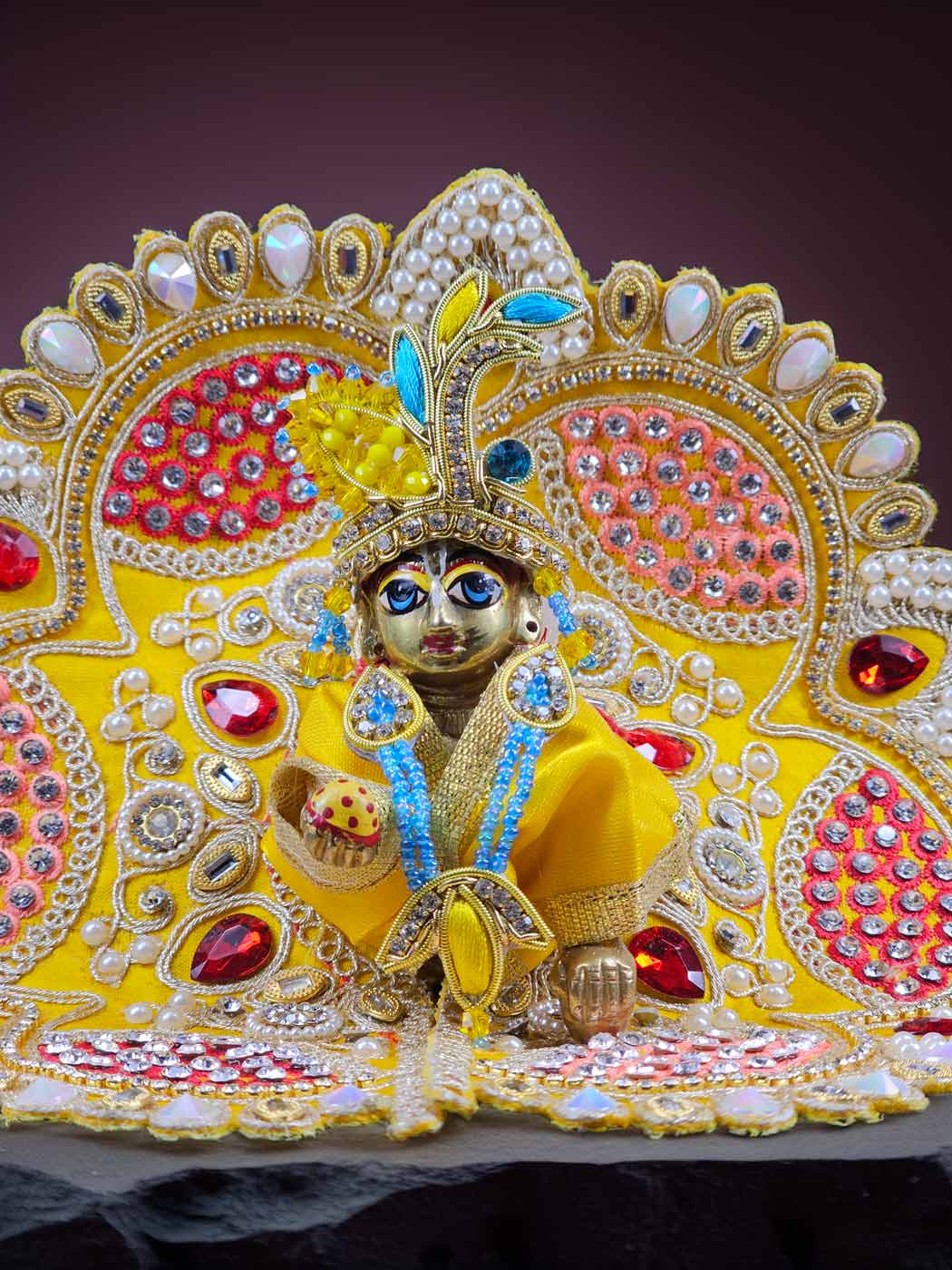 Banarasi Shringar poshak dress laddu gopal thakurji kanha ji bal om poshak mathura online best Janmashtami