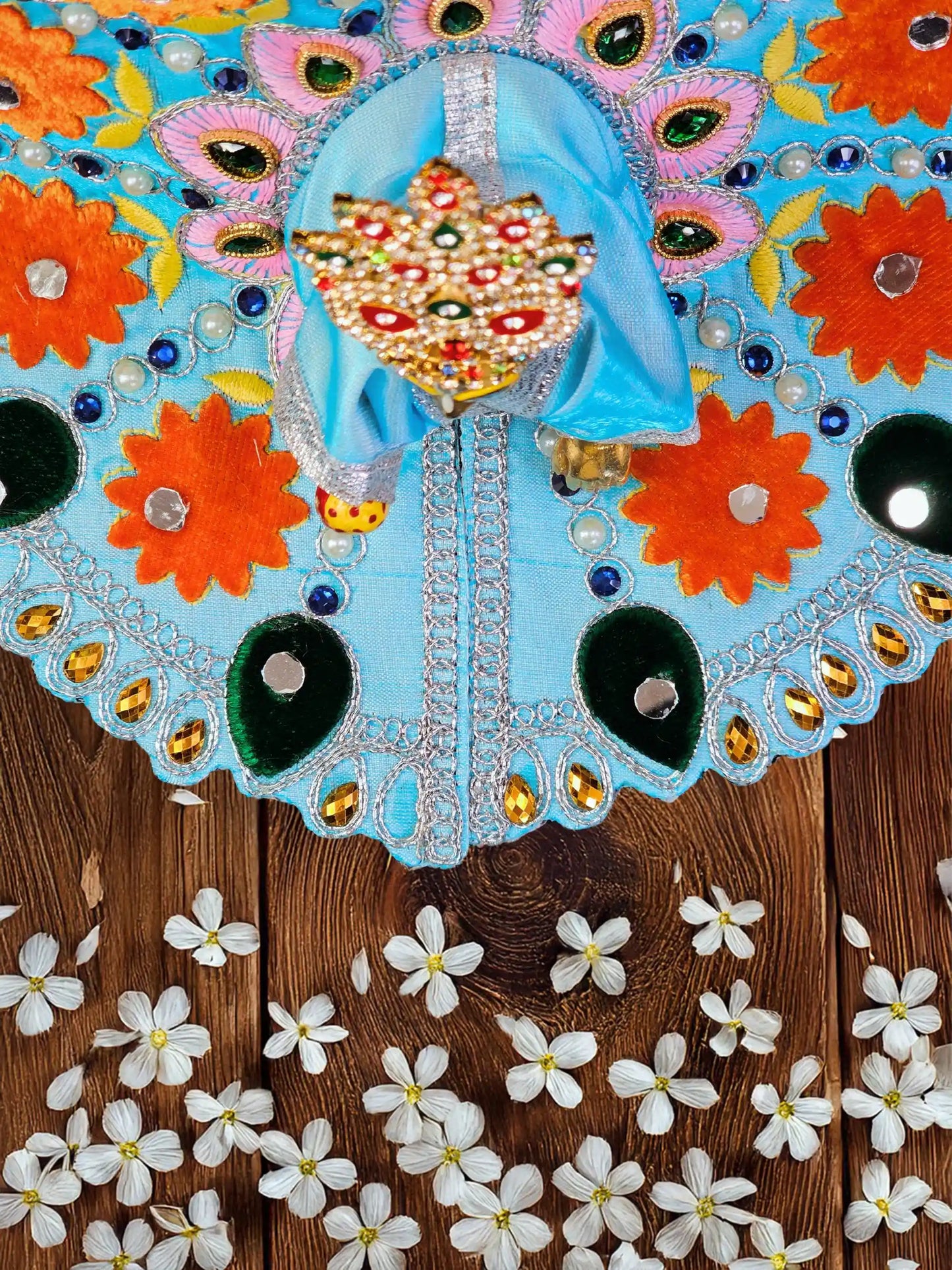 Blossom Royale blue laddu gopal bal gopal thakur ji kanha poshak dress