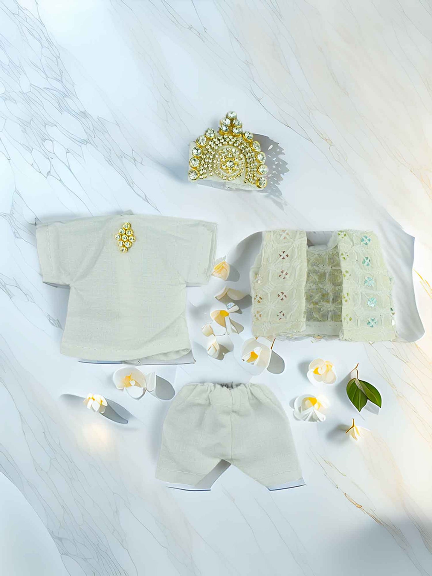 Chandramukh kurta pajama dresses laddu gopal thakurji kanha ji bal om poshak mathura online best Janmashtami for dress