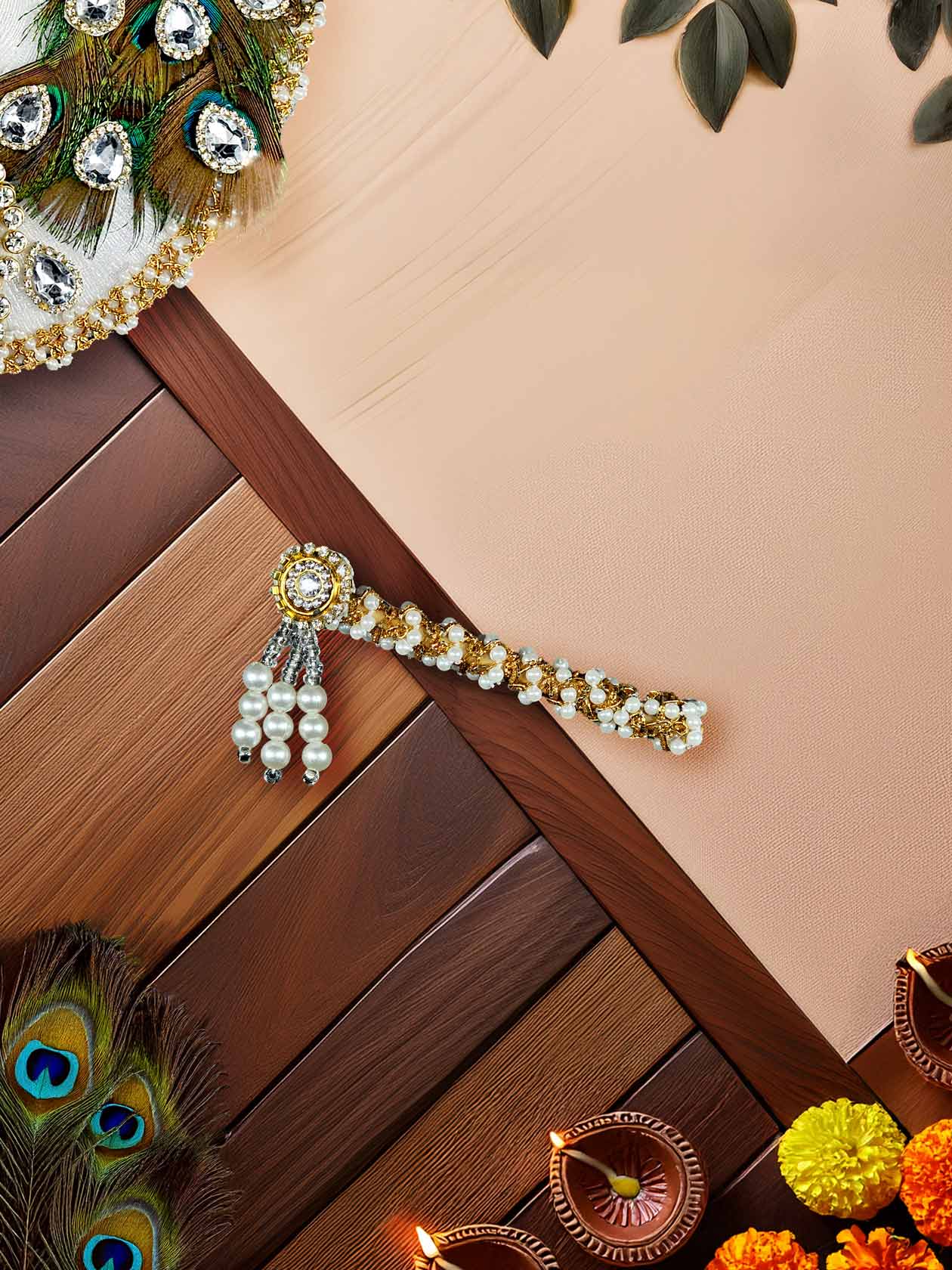 Chandrika Peacock dresses laddu gopal thakurji kanha ji bal om poshak mathura online best Janmashtami for dress