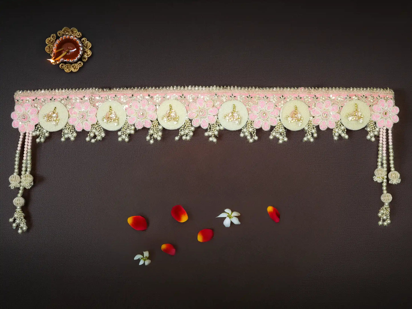 Charm toran Bandanwal Bandhanwar Toranwar diwali dress ladoo dresses laddu gopal dress thakurji kanha ji bal om poshak mathura online best mandir decoration home 40 inch