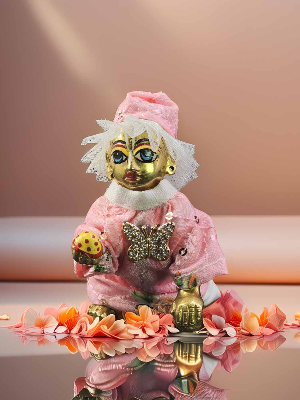 Gulabi utsah kurta pajama dress laddu gopal thakurji kanha ji bal om poshak mathura online best