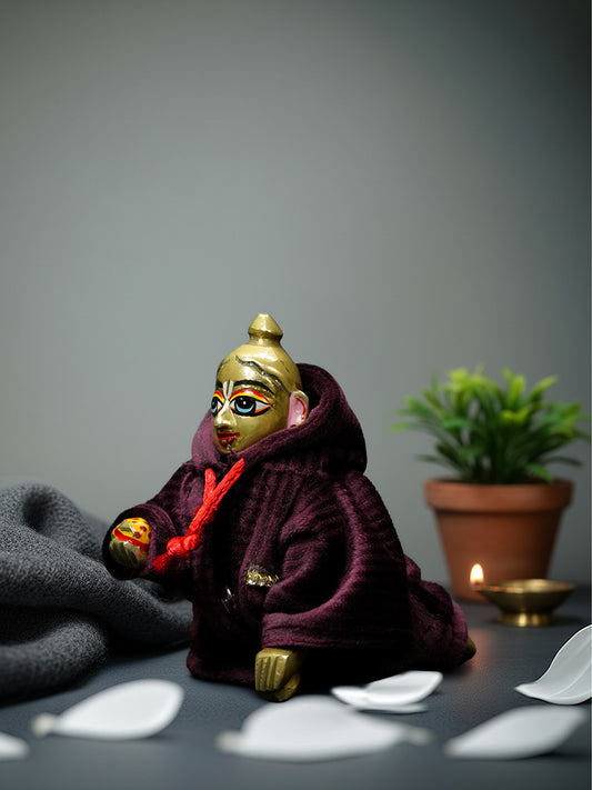 Hoodie winter purple diwali dress ladoo dresses laddu gopal dress thakurji kanha ji bal om poshak mathura online best mandir decoration home