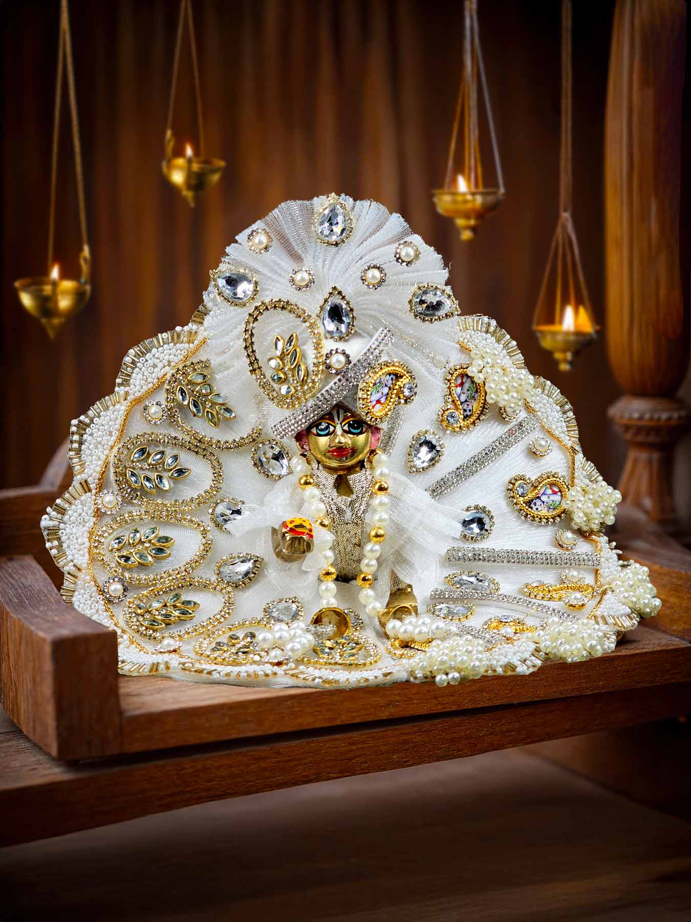 Indu Jyoti Heavy dresses laddu gopal thakurji kanha ji bal om poshak mathura online best Janmashtami for dress