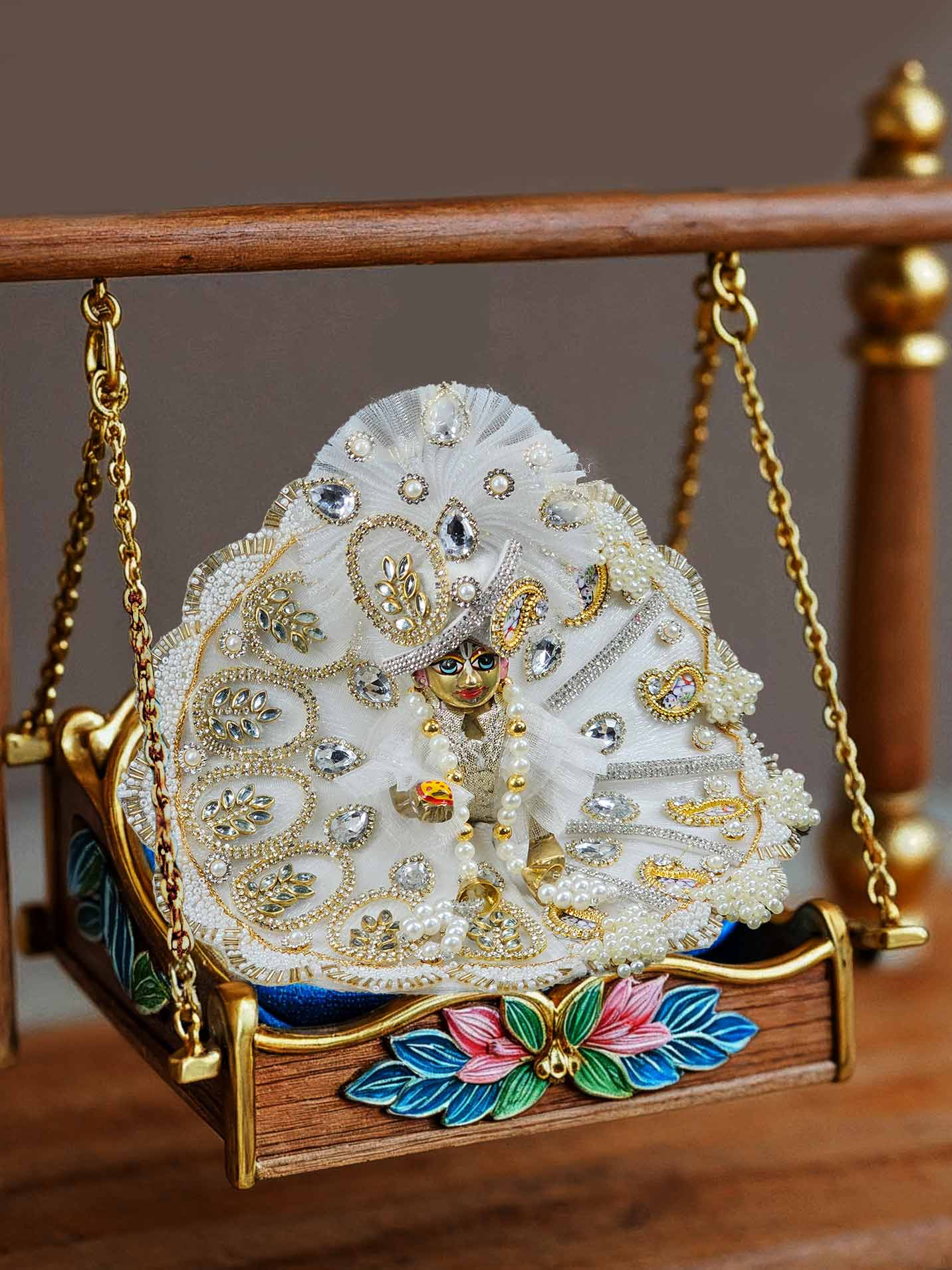 Indu Jyoti Heavy dresses laddu gopal thakurji kanha ji bal om poshak mathura online best Janmashtami for dress