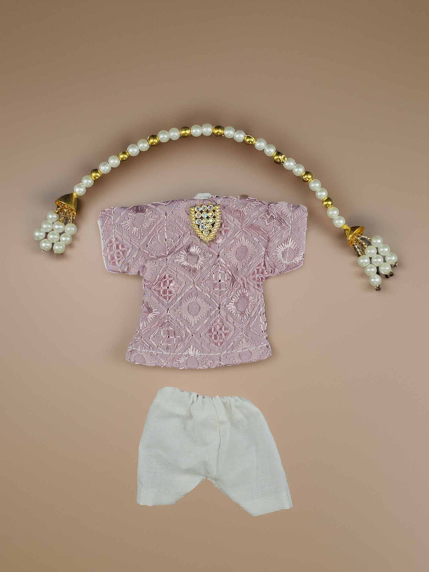 Madhurya Pearl Kurta Pajama For Thakur Ji