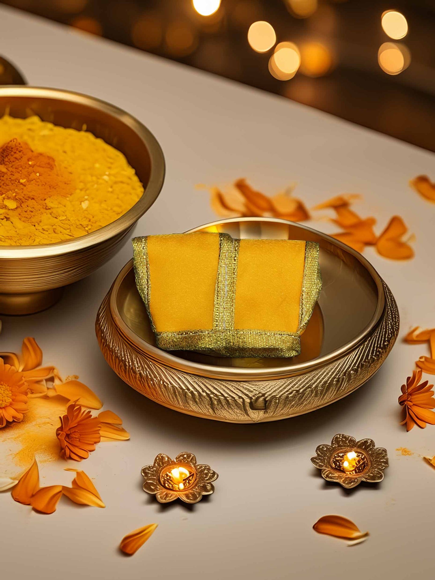 Kanakavalli yellow red dresses laddu gopal dress thakurji kanha ji bal om poshak mathura online best Janmashtami diwali