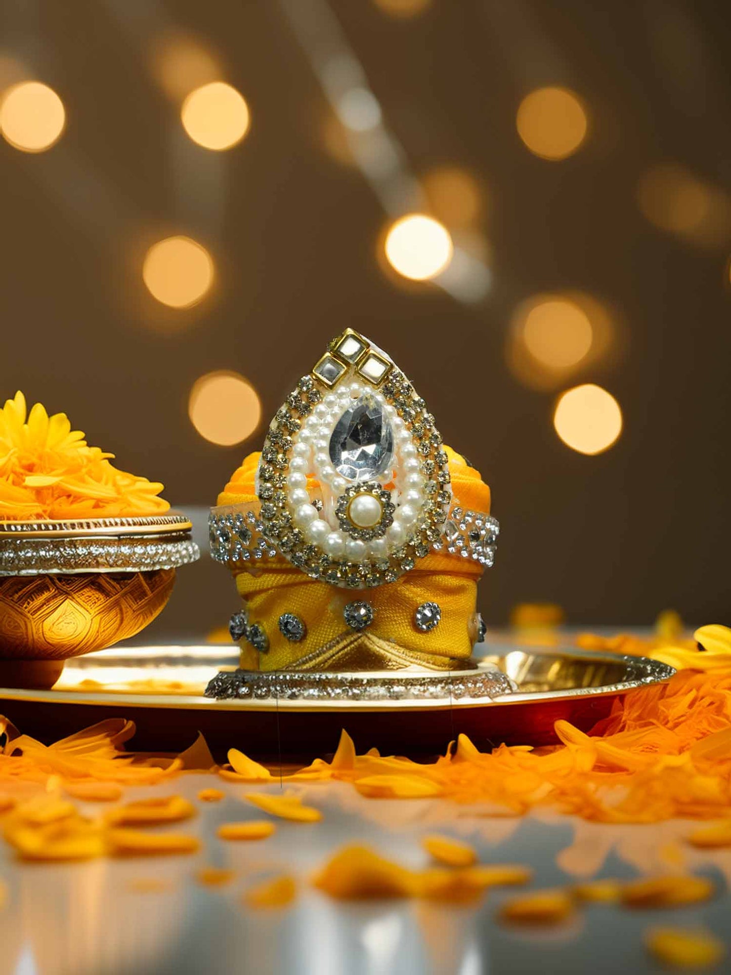 Kanakavalli yellow red dresses laddu gopal dress thakurji kanha ji bal om poshak mathura online best Janmashtami diwali