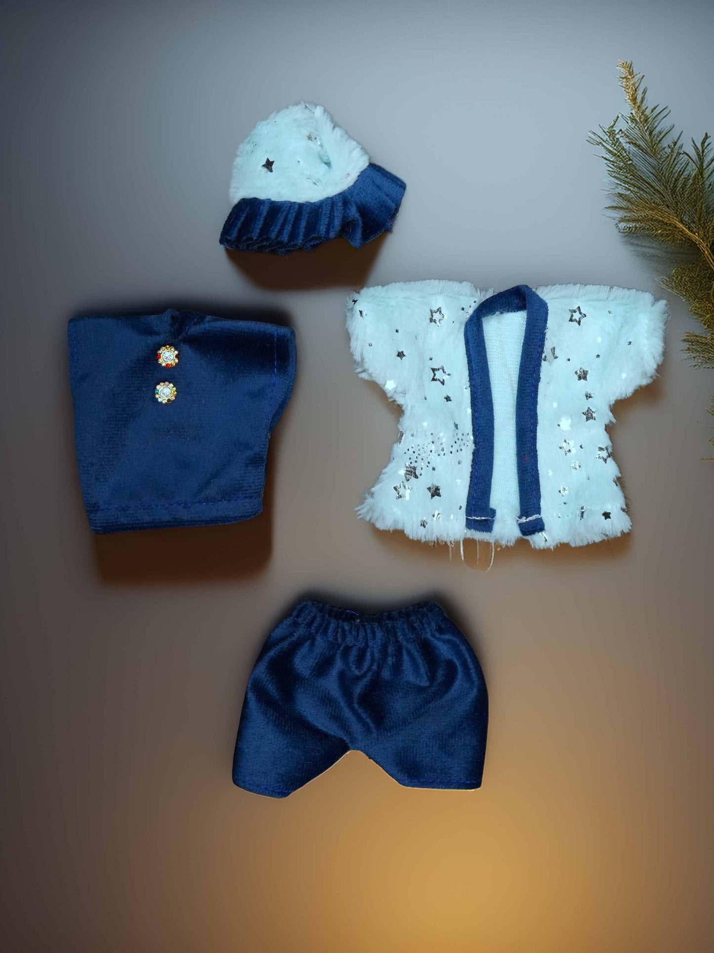 Rajwada blue winter dress ladoo dresses laddu gopal dress thakurji kanha ji bal om poshak mathura online best