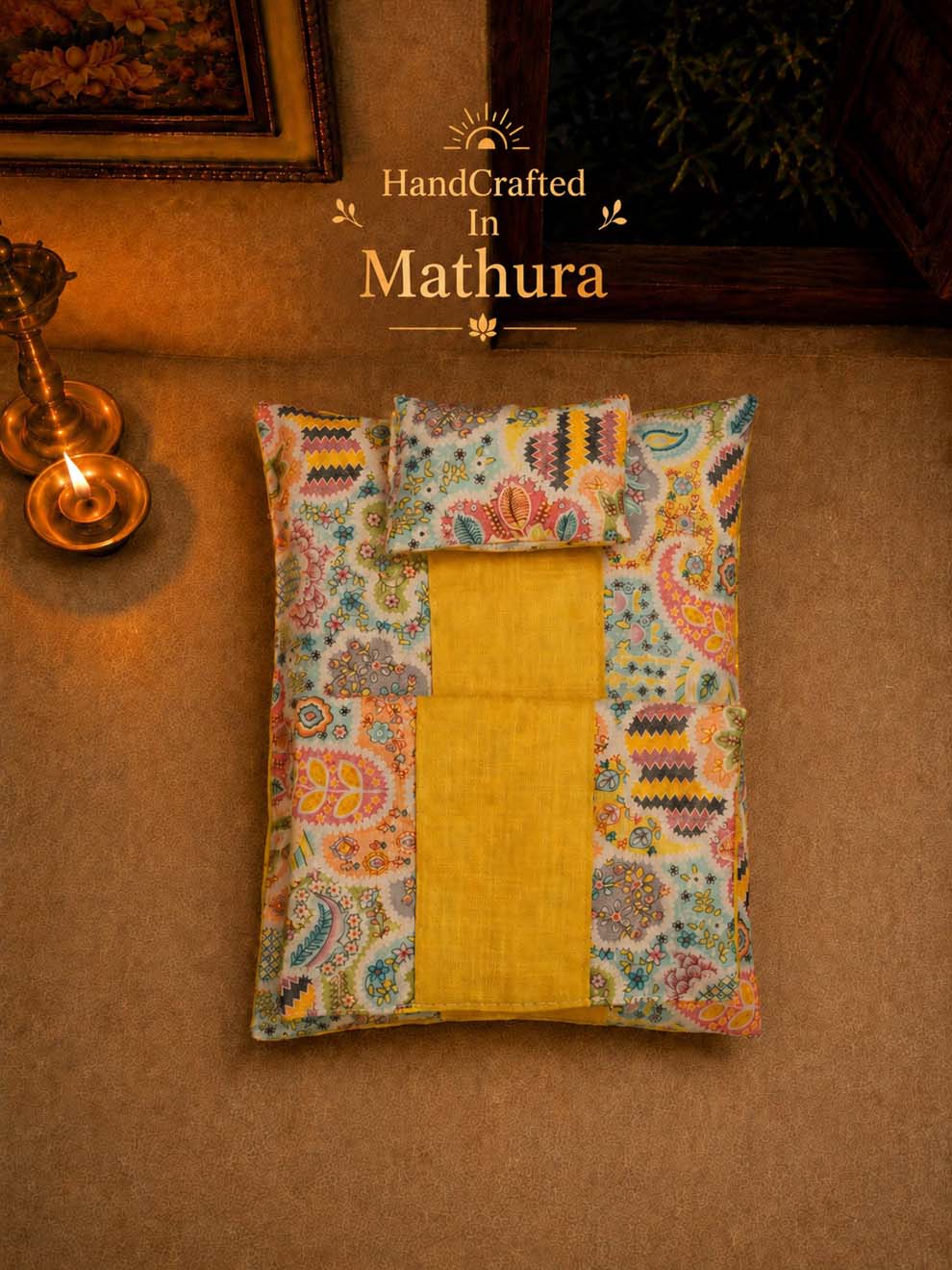 Shayanika Laddu Gopal Dresses Online in India Winter Dress for Poshak Thakurji Kanha Ji Accessories Dhoti Kurta Set Pajama Aasan Janmashtami Special Summer Shringar Fancy Jacket Premium Festival Bistar Combo om poshak kanha thakurji bal lala lalla ladoo
