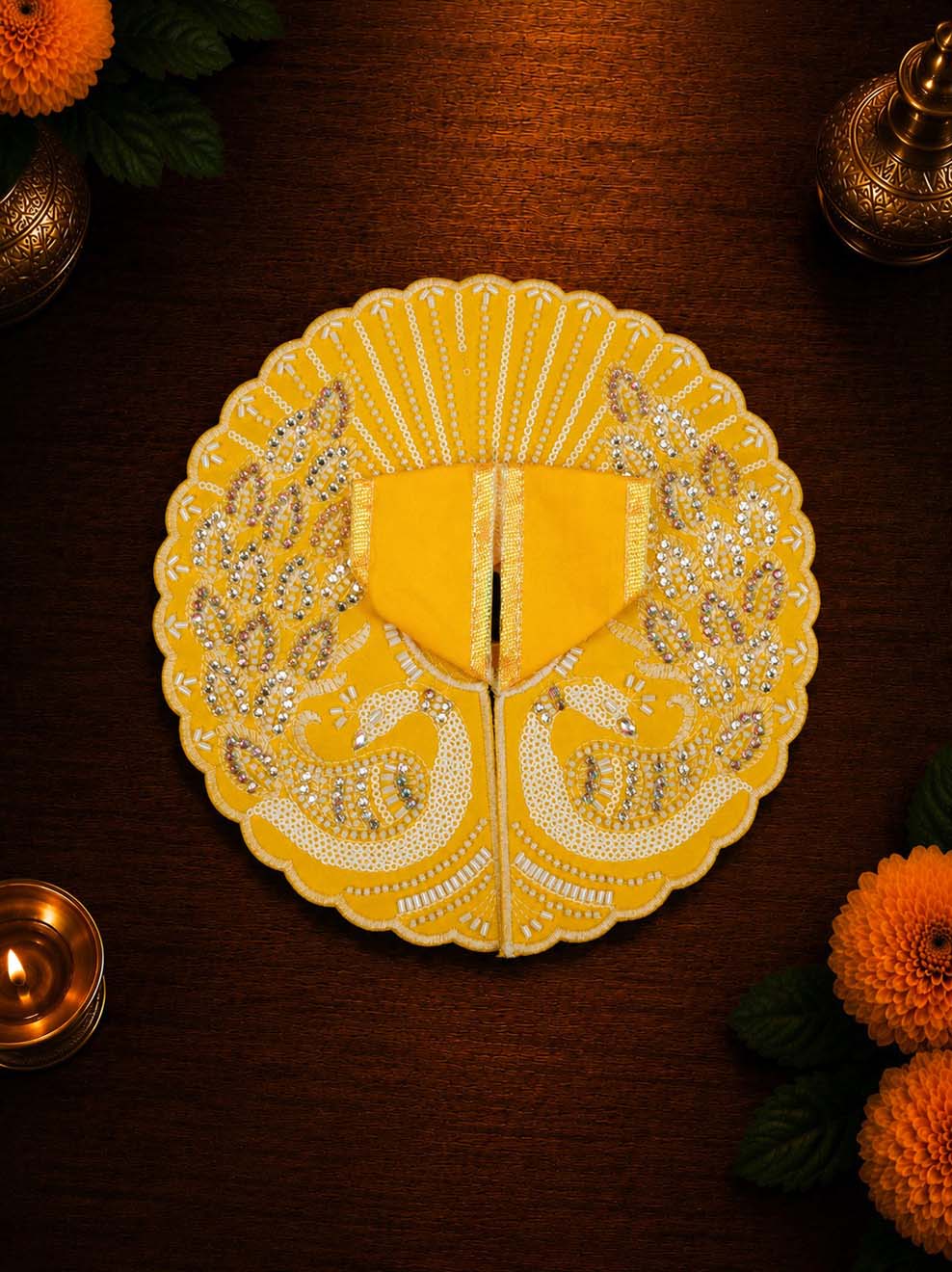 Vilasini mayur y Laddu Gopal Dresses Online in India Winter Dress for Poshak Thakurji Kanha Ji Accessories Dhoti Kurta Set Pajama Aasan Janmashtami Special Summer Shringar Fancy Jacket Premium Festival Bistar Combo om poshak kanha thakurji bal lala lalla ladoo