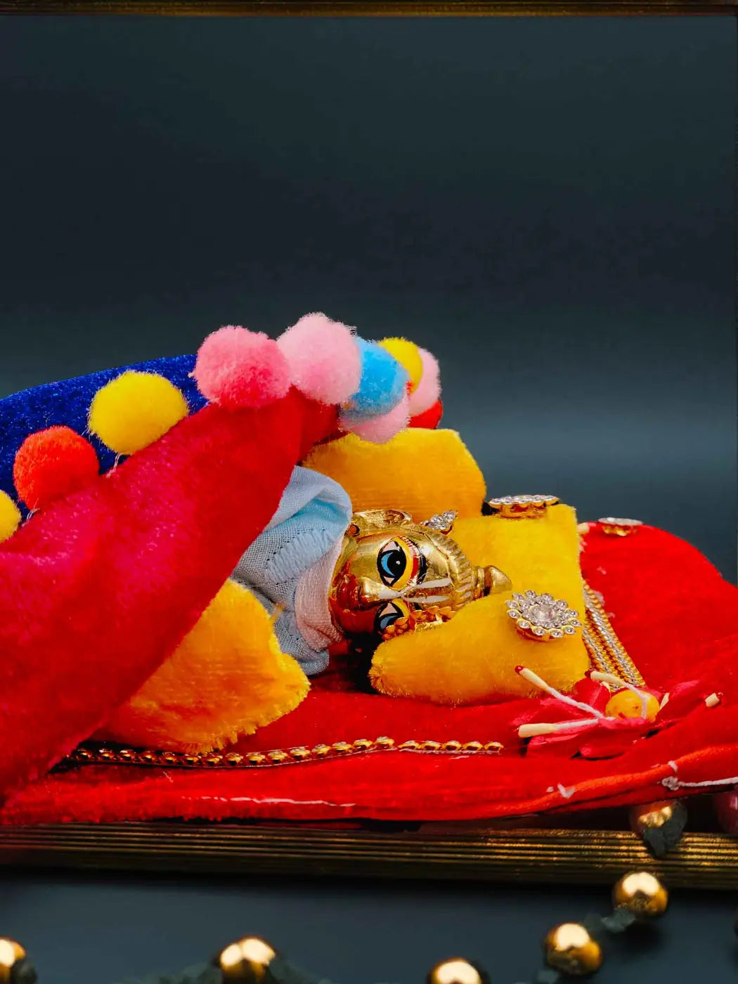 aaradhya gadda bed bistar set razai for laddu gopal thakurji kanha ji bal om poshak mathura online best