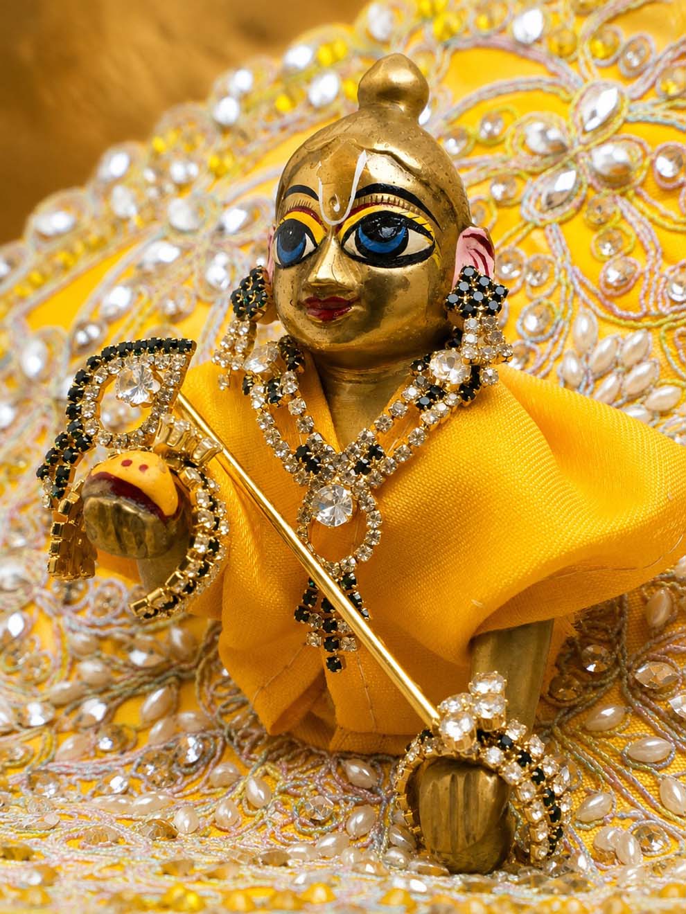 alankrit shringar g Laddu Gopal Dresses Online in India Winter Dress for Poshak Thakurji Kanha Ji Accessories Dhoti Kurta Set Pajama Aasan Janmashtami Special Summer Shringar Fancy Jacket Premium Festival Bistar Combo om poshak kanha thakurji bal lala lalla ladoo