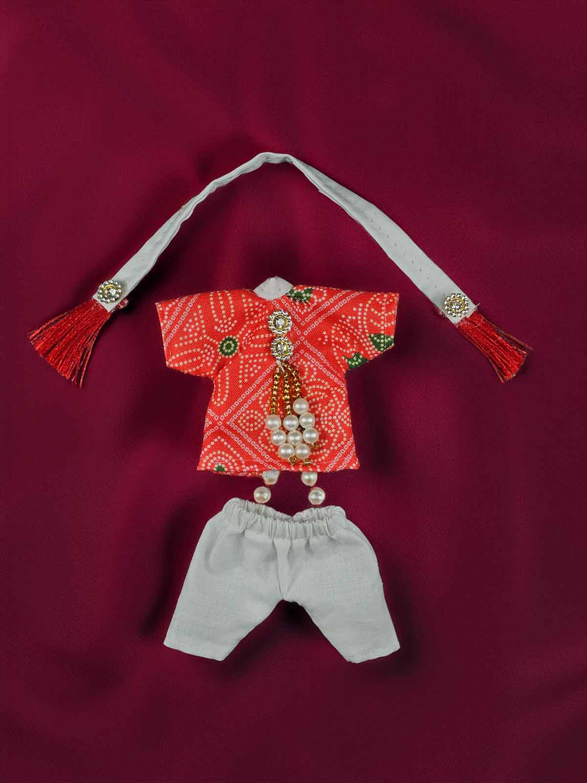 bandhani braj kurta pajama dress ladoo dresses laddu gopal thakurji kanha ji bal om poshak mathura online best