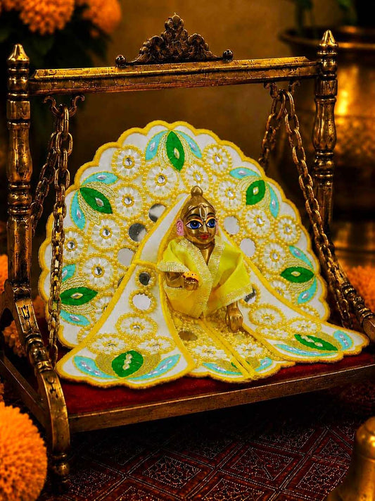 darpan fancy y Laddu Gopal Dresses Online in India Winter Dress for Poshak Thakurji Kanha Ji Accessories Dhoti Kurta Set Pajama Aasan Janmashtami Special Summer Shringar Fancy Jacket Premium Festival Bistar Combo om poshak kanha thakurji bal lala lalla ladoo