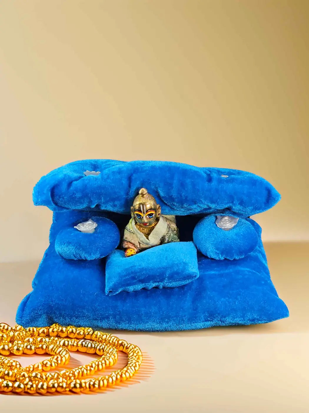 divine b gadda bed bistar set razai for laddu gopal thakurji kanha ji bal om poshak mathura online best