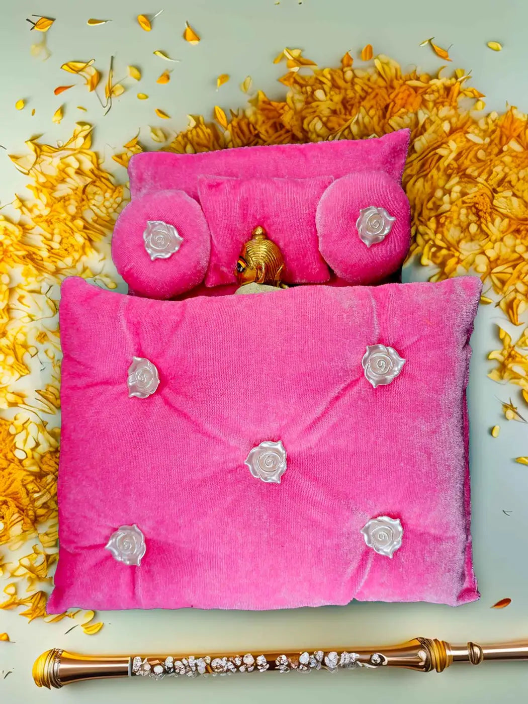 divine p gadda bed bistar set razai for laddu gopal thakurji kanha ji bal om poshak mathura online best