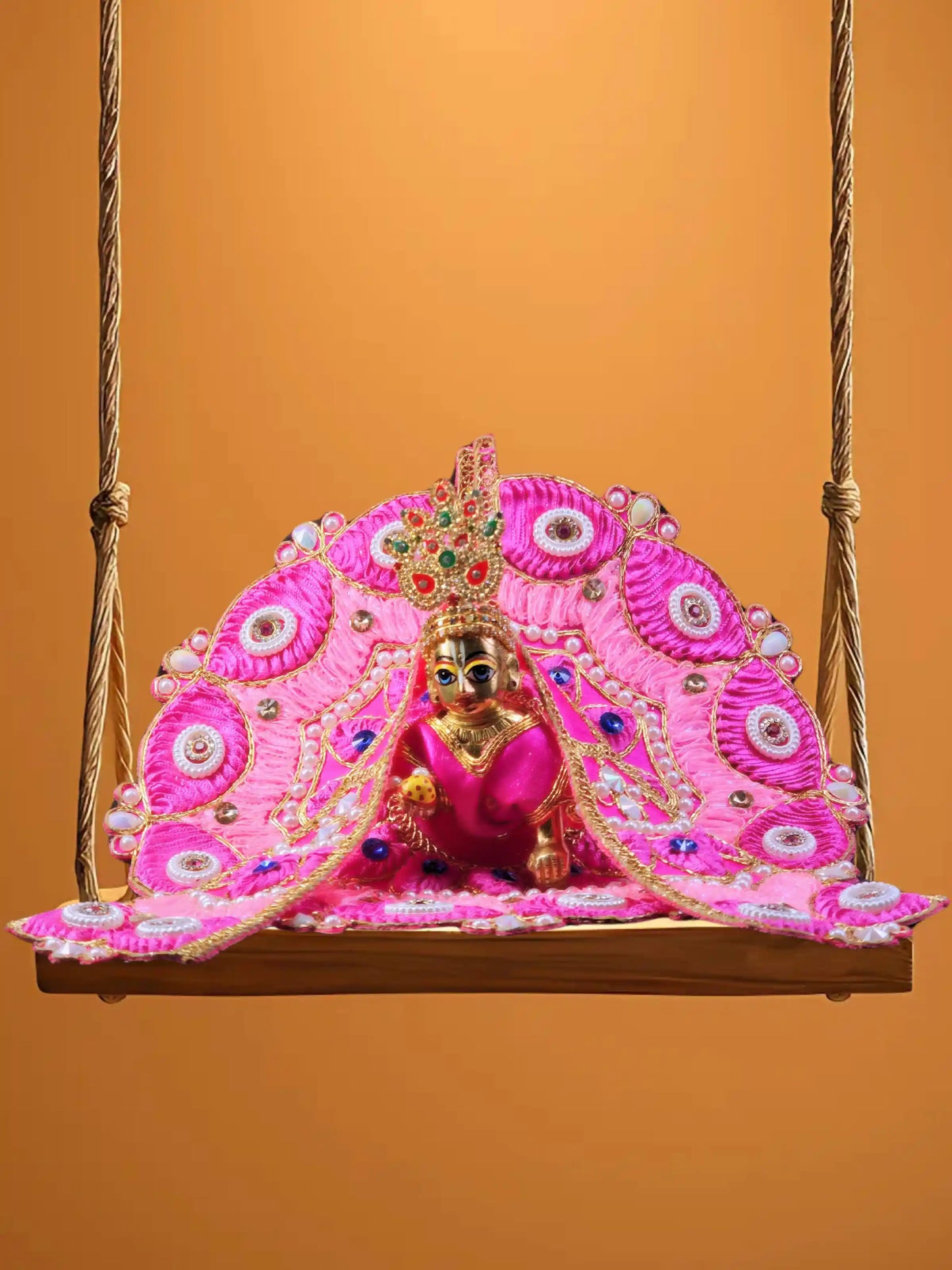 ethereal blush laddu bal thakur kanha ji poshak dress