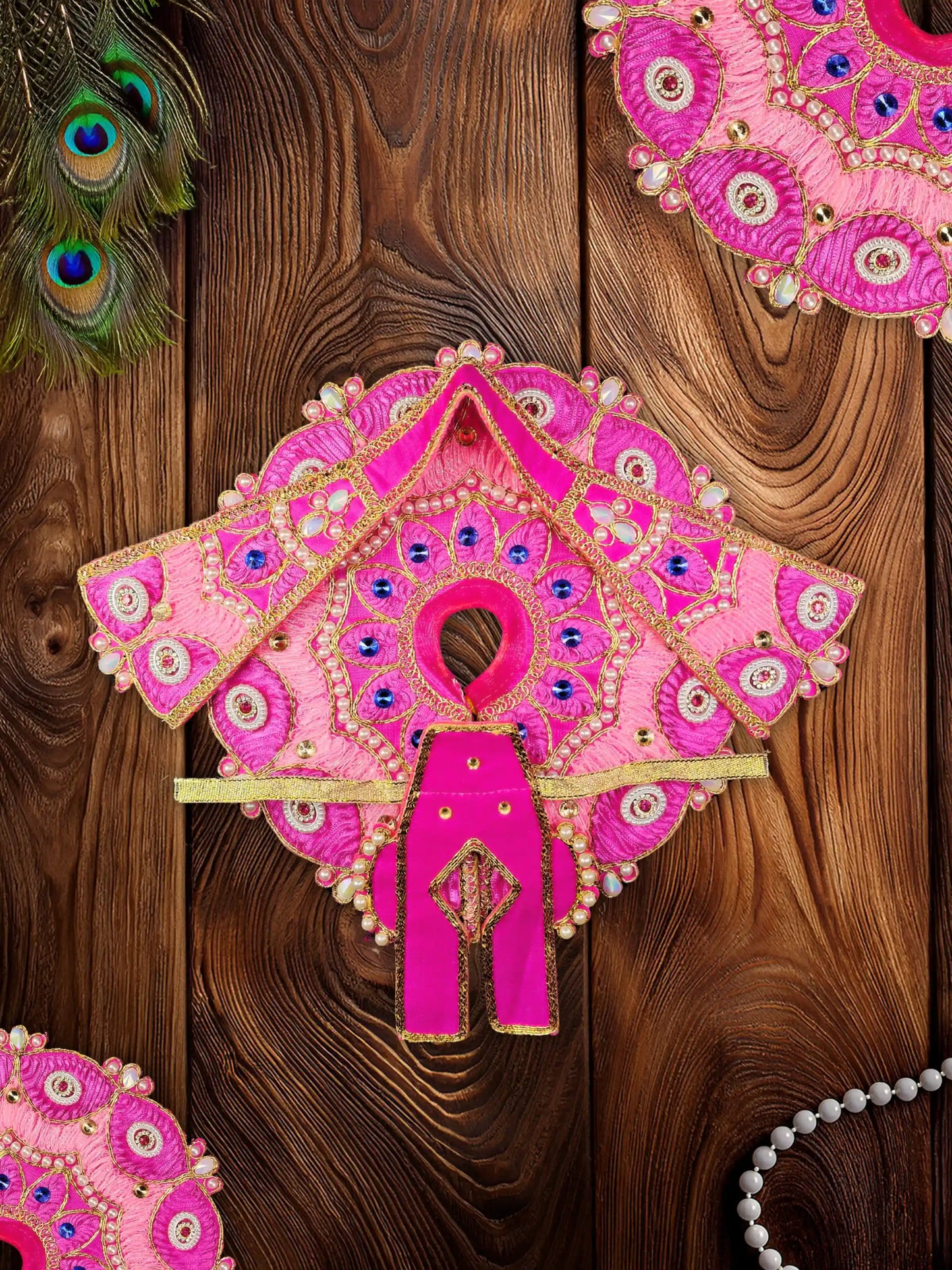 ethereal blush laddu bal thakur kanha ji poshak dress