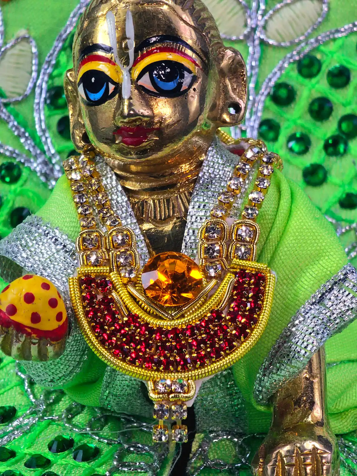 ethernal mala shringar laddu gopal thakurji kanha ji bal om poshak mathura online best