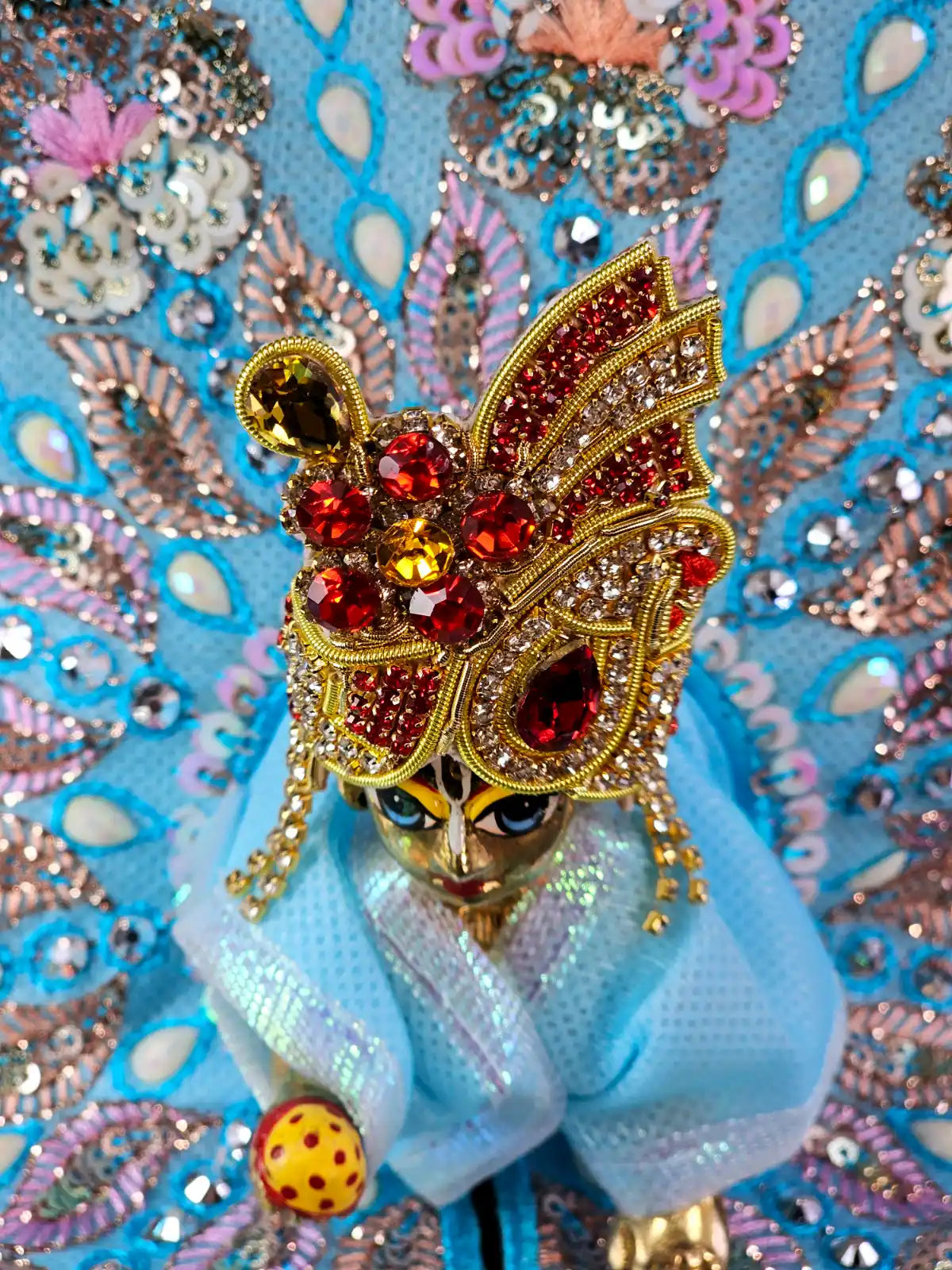 ethernal mukut shringar laddu gopal thakurji kanha ji bal om poshak mathura online best