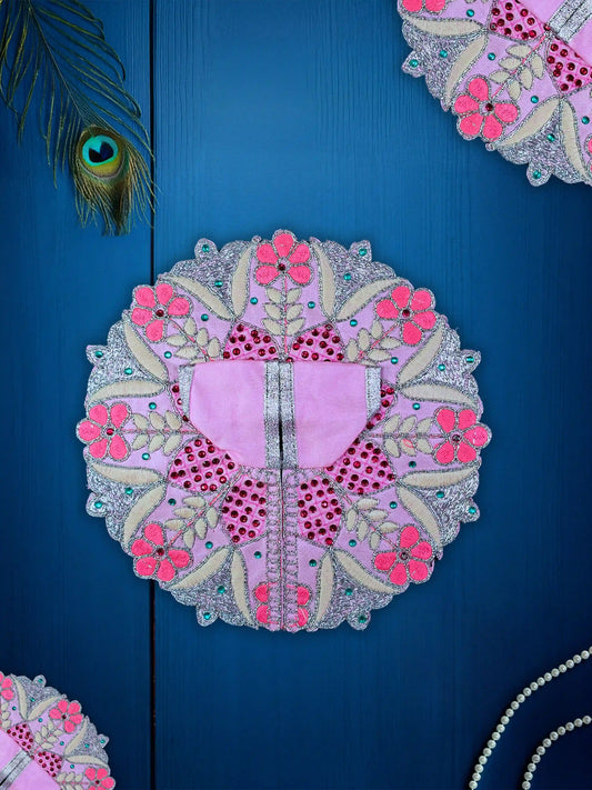 floral harmony pink bal thakur ji laddu bal gopal dresses poshak