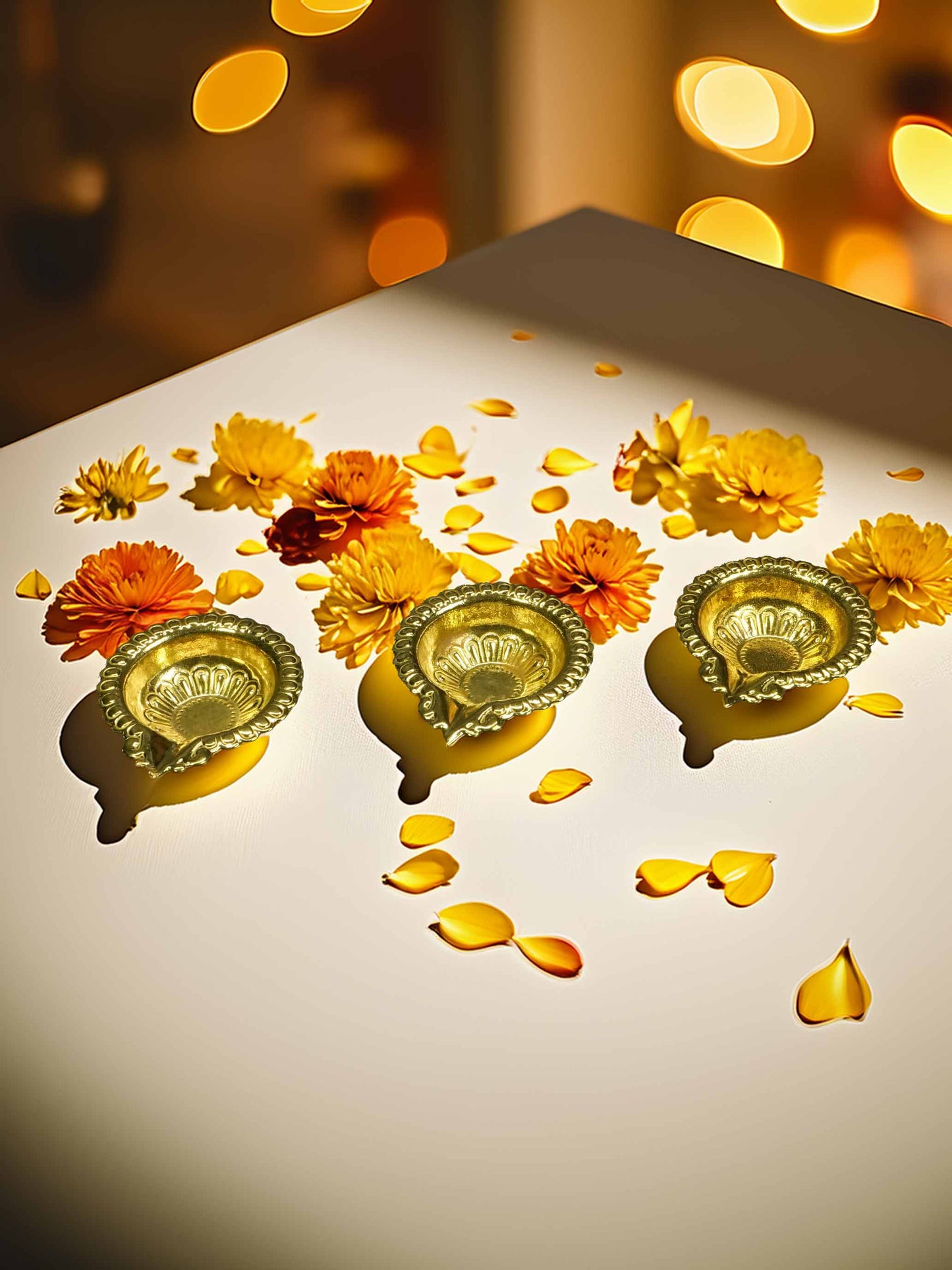 golden Brass Diya dresses laddu gopal dress thakurji kanha ji bal om poshak mathura online best diwali pooja