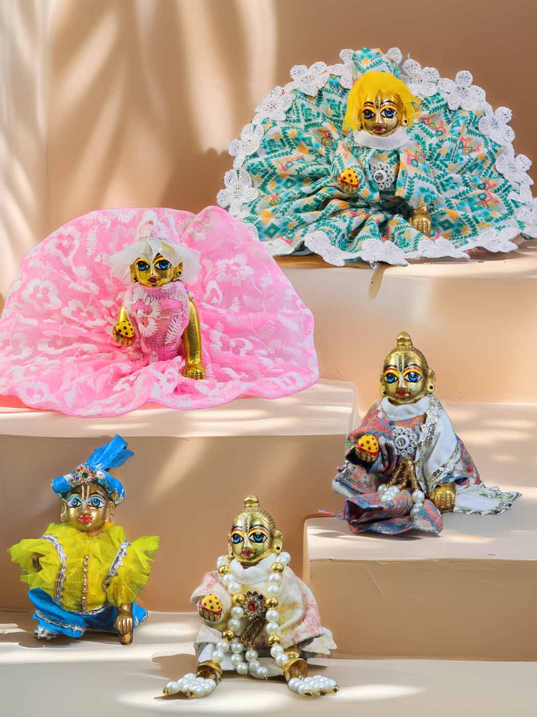 grace summer combo dress laddu gopal thakurji kanha ji bal om poshak mathura online best