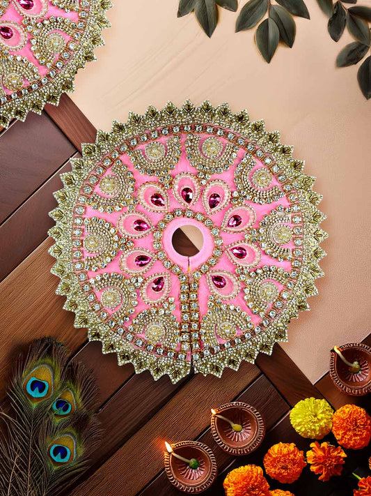 gulabi mohini Heavy dress laddu gopal thakurji kanha ji bal om poshak mathura online best