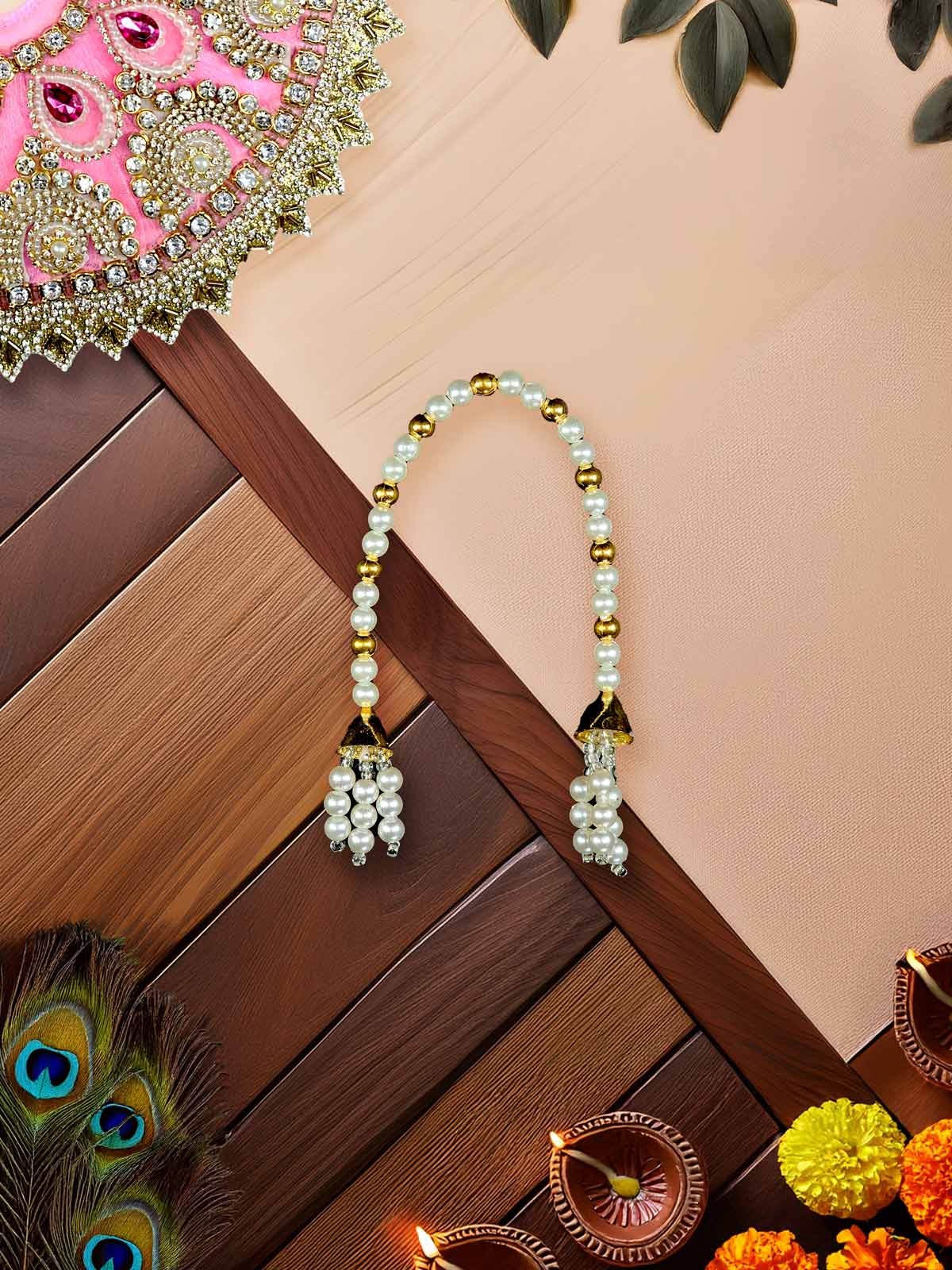 gulabi mohini Heavy dress laddu gopal thakurji kanha ji bal om poshak mathura online best