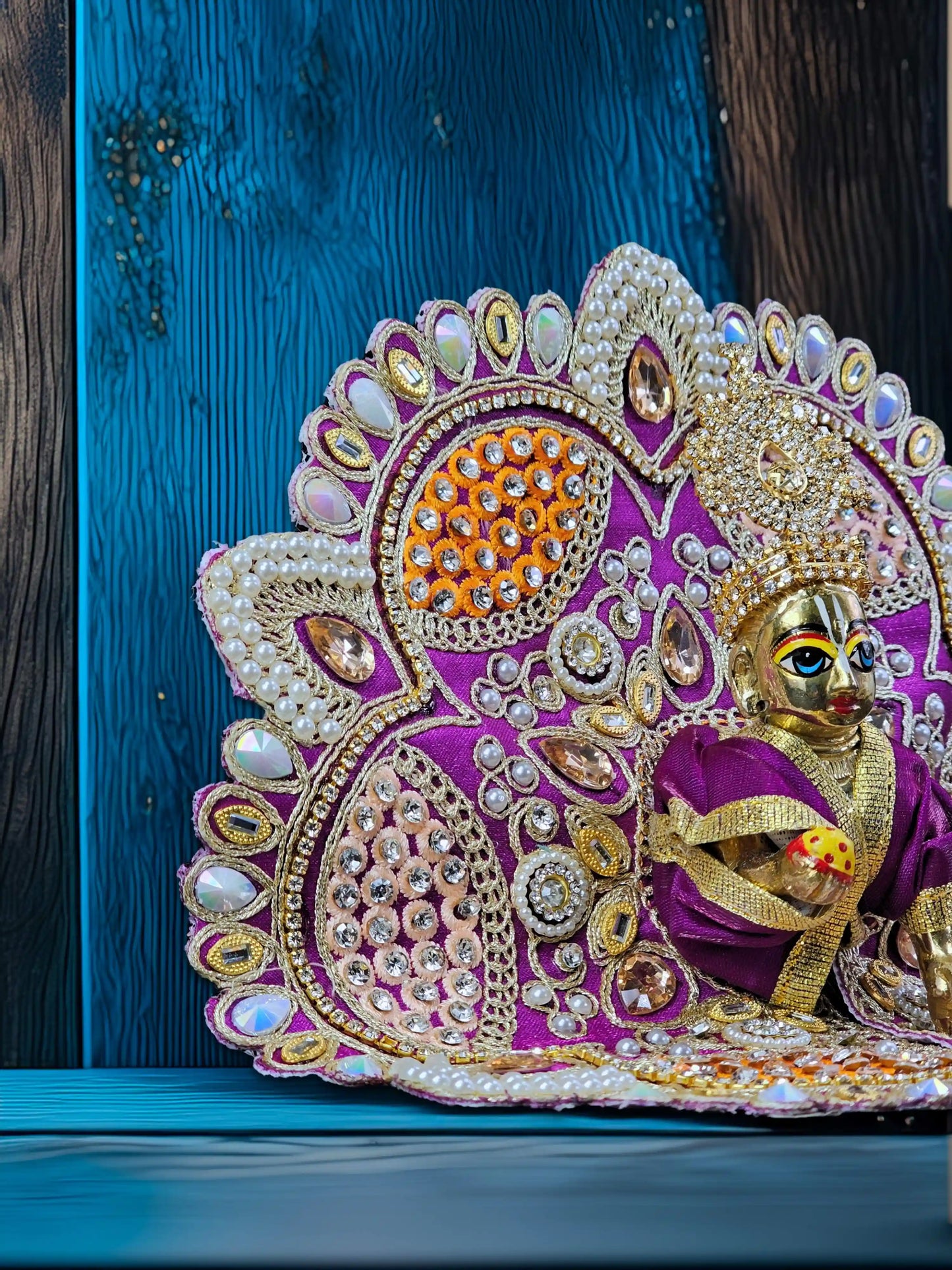 imperial charm purple bal laddu gopal thakur kanha ji dresses poshak