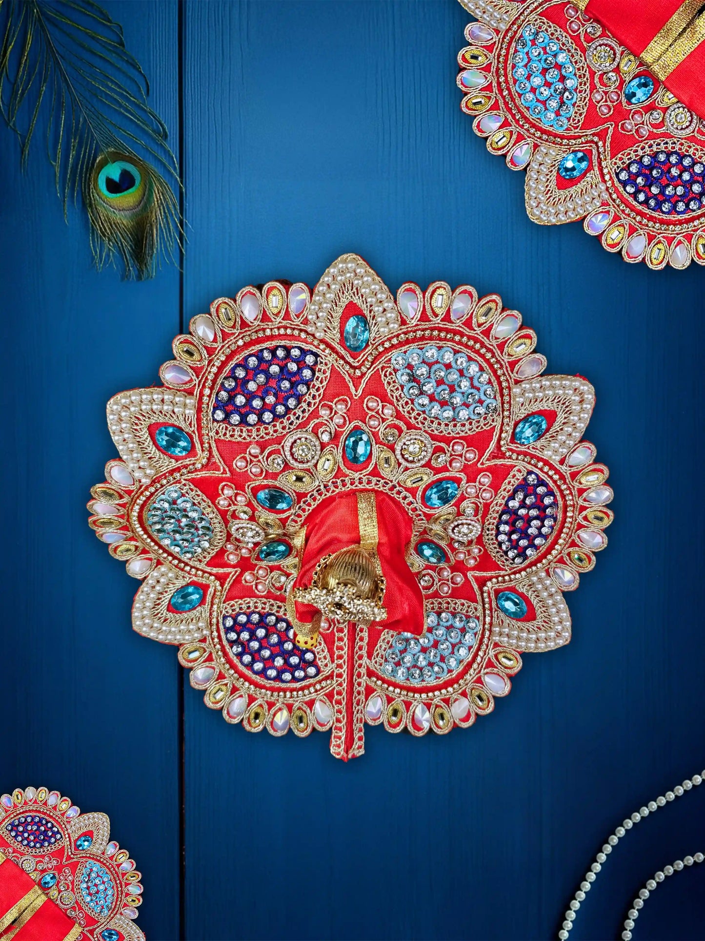 imperial charm red bal laddu gopal thakur kanha ji dresses poshak
