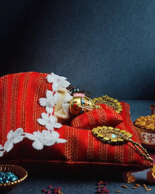 lal pushpraj dress ladoo dresses laddu gopal thakurji kanha ji bal om poshak mathura online best