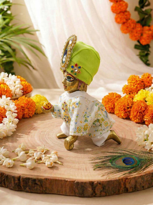 madhav grace Laddu Gopal Dresses Online in India Winter Dress for Poshak Thakurji Kanha Ji Accessories Dhoti Kurta Set Pajama Aasan Janmashtami Special Summer Shringar Fancy Jacket Premium Festival Bistar Combo om poshak kanha thakurji bal lala lalla ladoo