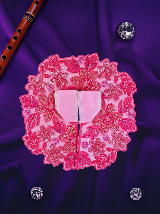 majestic aura pink dress laddu gopal thakurji kanha ji bal om poshak mathura premium online 2