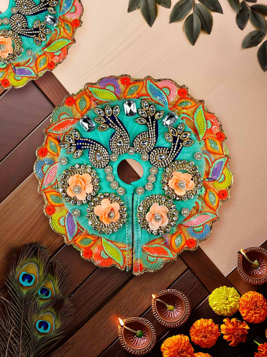 mayur heavy dresses laddu gopal thakurji kanha ji bal om poshak mathura online best Janmashtami