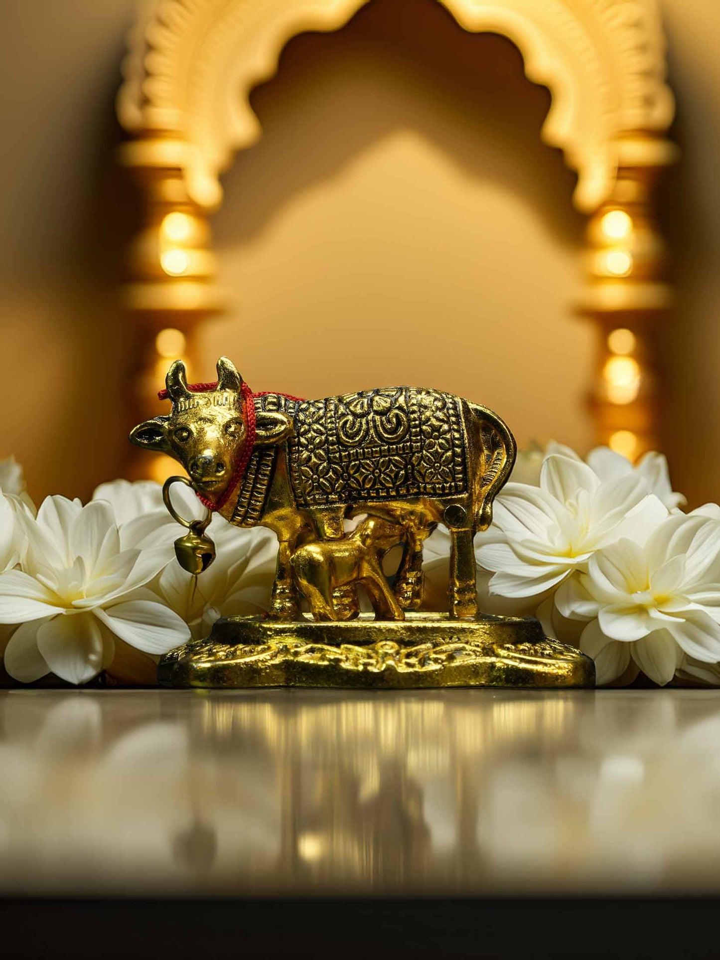 mettalic cow idol dresses laddu gopal dress thakurji kanha ji bal om poshak mathura online best diwali Janmashtami