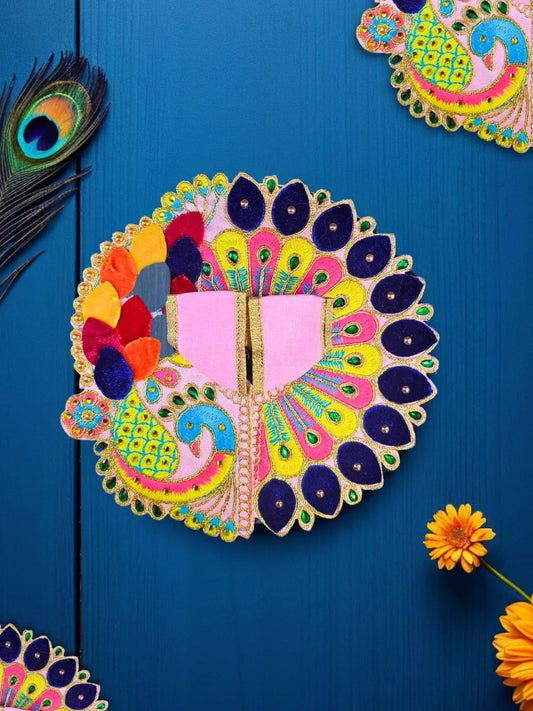 mor pink poshak dress laddu gopal thakurji kanha ji bal om poshak mathura online