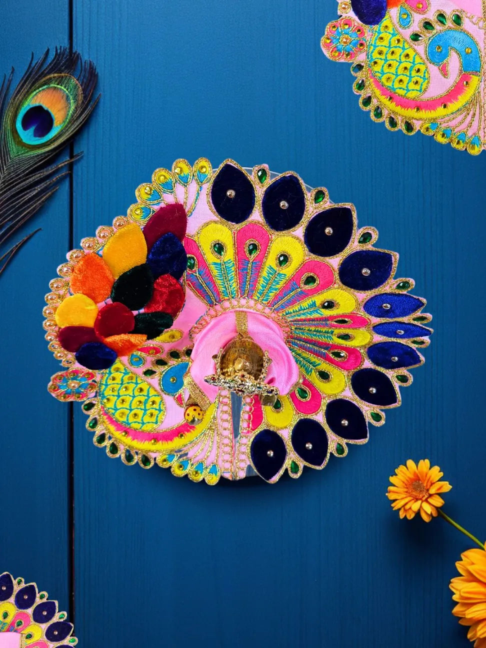 mor pink poshak dress laddu gopal thakurji kanha ji bal om poshak mathura online
