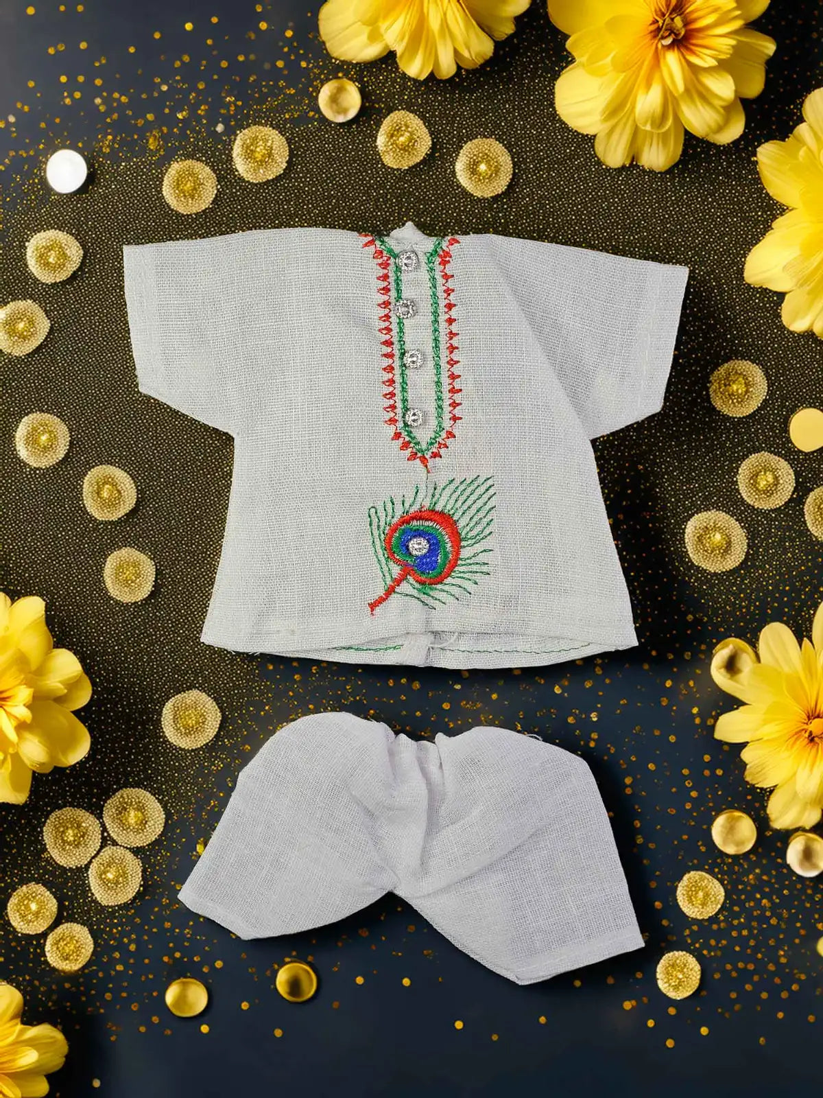 mor w kurta pajama poshak dress laddu gopal thakurji kanha ji bal om poshak mathura online best
