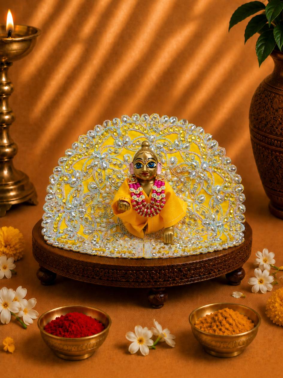 moti mala p Laddu Gopal Dresses Online in India Winter Dress for Poshak Thakurji Kanha Ji Accessories Dhoti Kurta Set Pajama Aasan Janmashtami Special Summer Shringar Fancy Jacket Premium Festival Bistar Combo om poshak kanha thakurji bal lala lalla ladoo