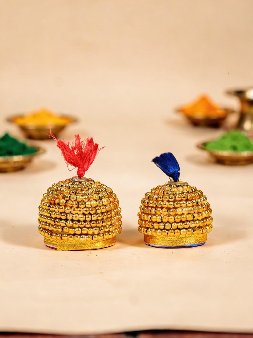 moti raj pagdi cap Diwali Janmashtami dress ladoo dresses laddu gopal dress thakurji kanha ji bal om poshak mathura online best mandir wholesaler manufacturer