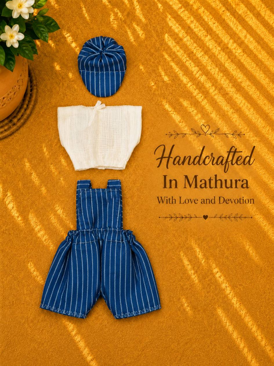 nityo B bib suit Laddu Gopal Dresses Online in India Winter Dress for Poshak Thakurji Kanha Ji Accessories Dhoti Kurta Set Pajama Aasan Janmashtami Special Summer Shringar Fancy Jacket Premium Festival Bistar Combo om poshak kanha thakurji bal lala lalla ladoo