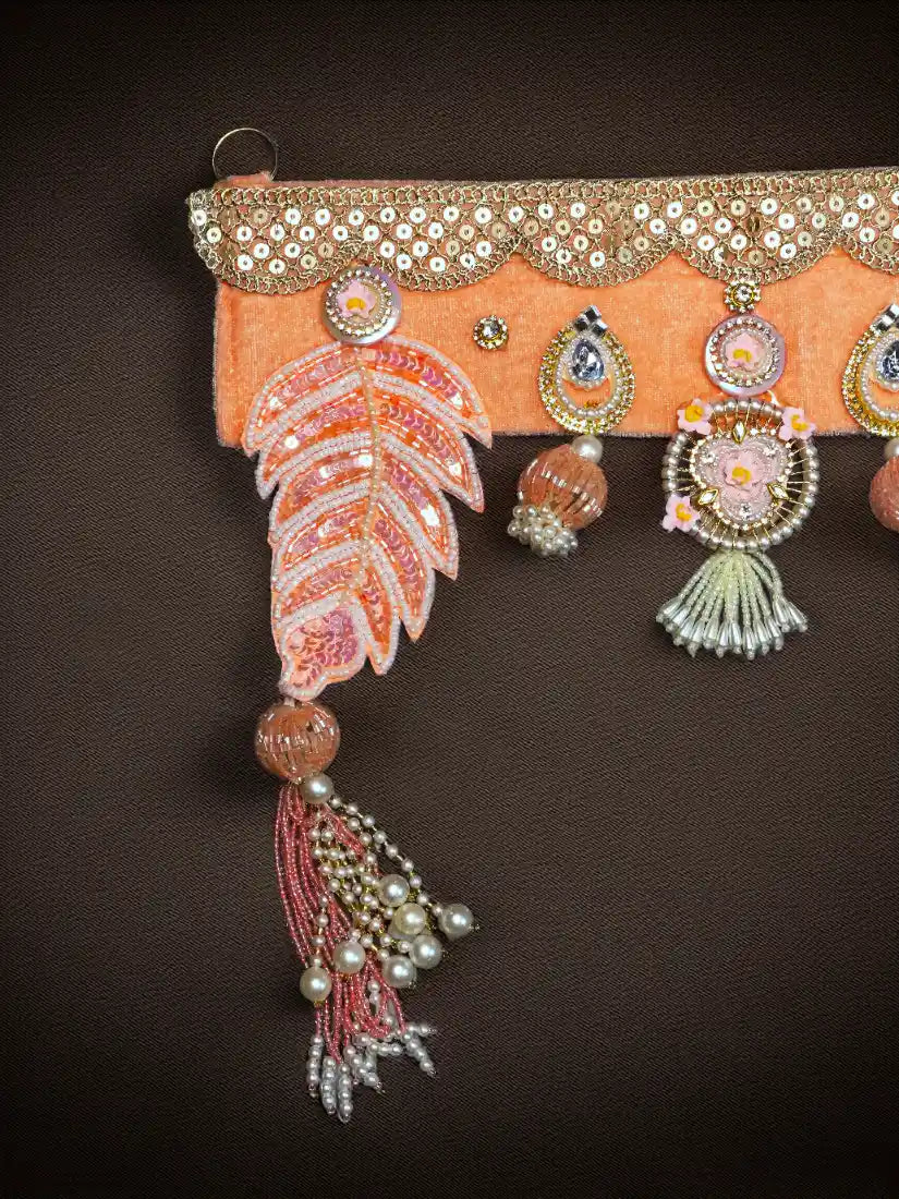 orange toran bandharwar dresses laddu gopal dress thakurji kanha ji bal om poshak mathura online best diwali pooja