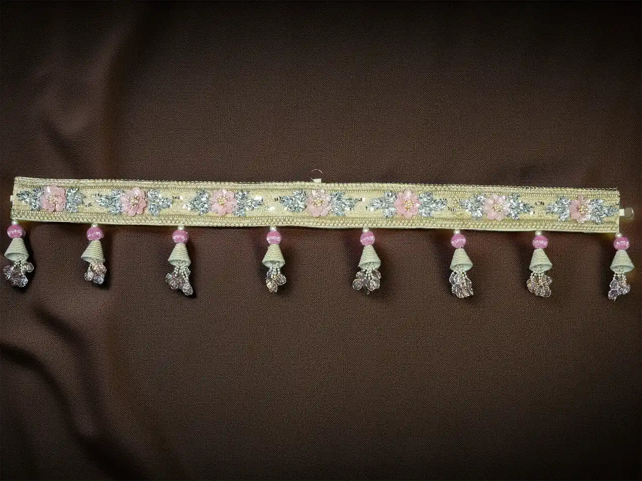 pearl toran Bandanwal Bandhanwar Toranwar diwali dress ladoo dresses laddu gopal dress thakurji kanha ji bal om poshak mathura online best mandir decoration home 40 inch