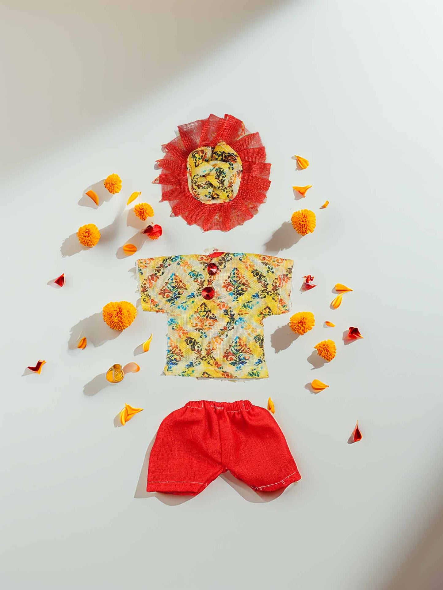 phoolon phusp kurta pajama dresses laddu gopal thakurji kanha ji bal om poshak mathura online best Janmashtami for dress